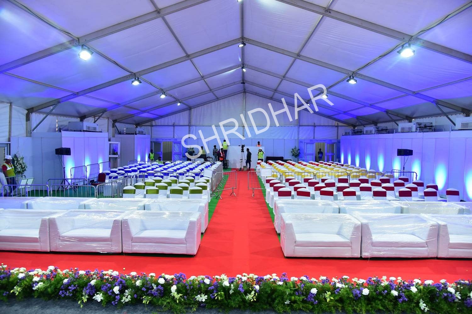 leather sofas for rent for hire in bangalore for conventions and convention centers shridhar tent house